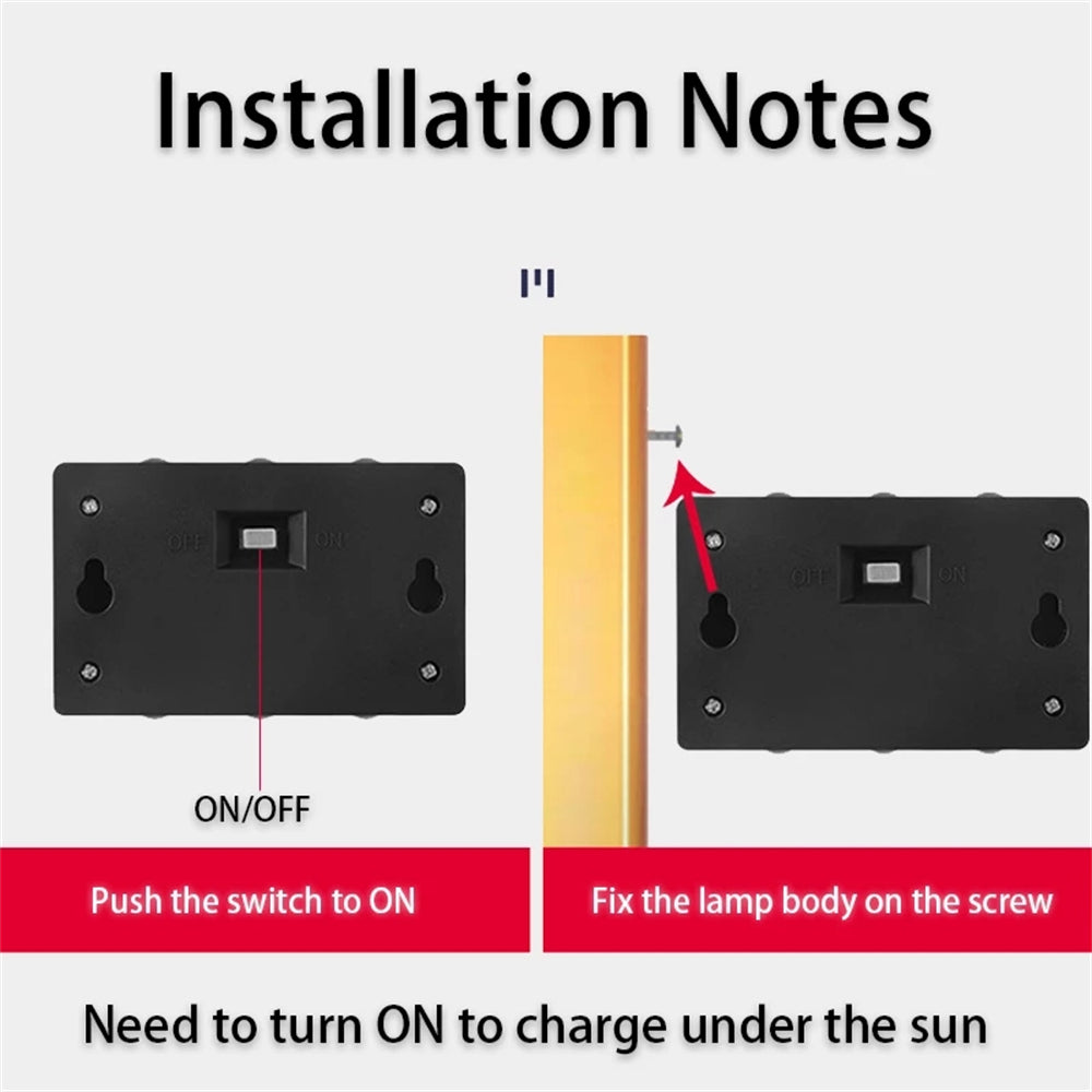 INTELIVE 4pcs Outdoor Solar Wall Light, Wireless Solar LED Wall Light Up and Down Garden Lamp for Garden Patio Hallway Stairs