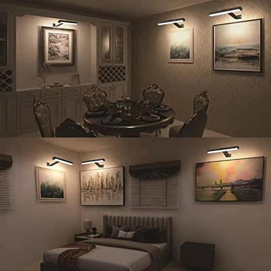 INTELIVE Wireless Rechargeable Picture Light with Remote, Painting Light with 3 Lighting Colors, Art Light for Paintings, Full Metal Picture Wall Light for Picture Gallery Dart